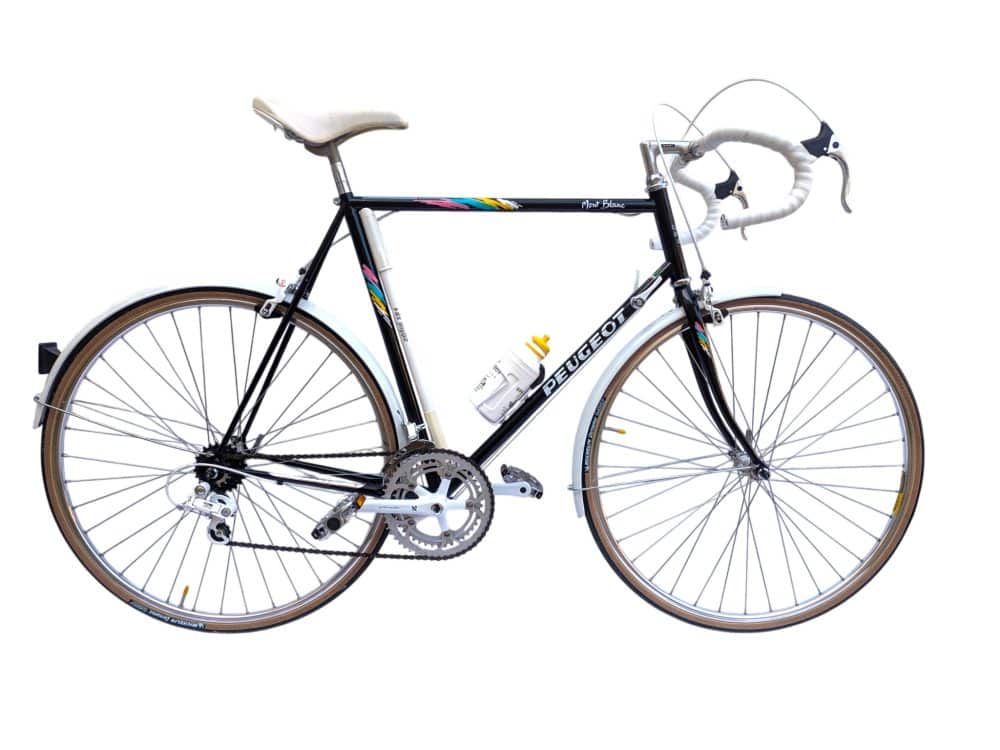 ヴィンテージロードバイク プジョー モンブラン 1989 - ブラック - 60cm