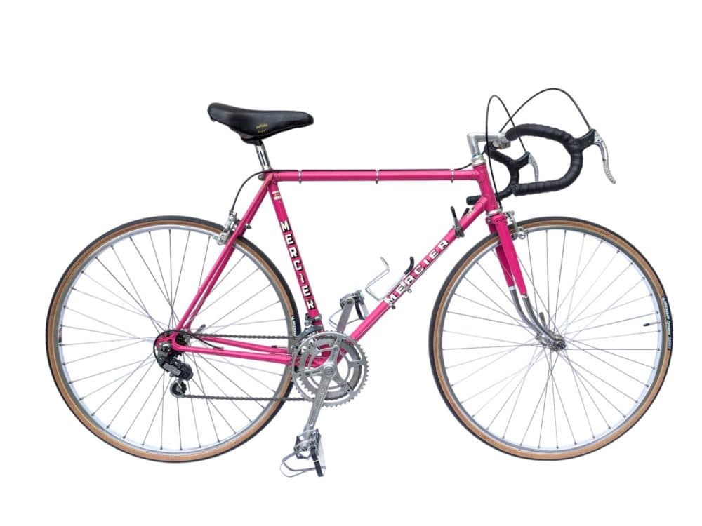 Vintage Rennrad Eroica Mercier - pink - 55cm (2)11 Vintage Rennrad Eroica Mercier "Garantie service des courses" - rosa - 55cm